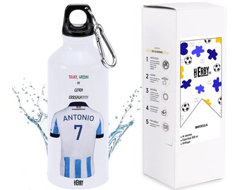 Real sociedad botella de agua para niños personalizada , regalos de real sociedad personalizados con nombre, botella de agua para niños