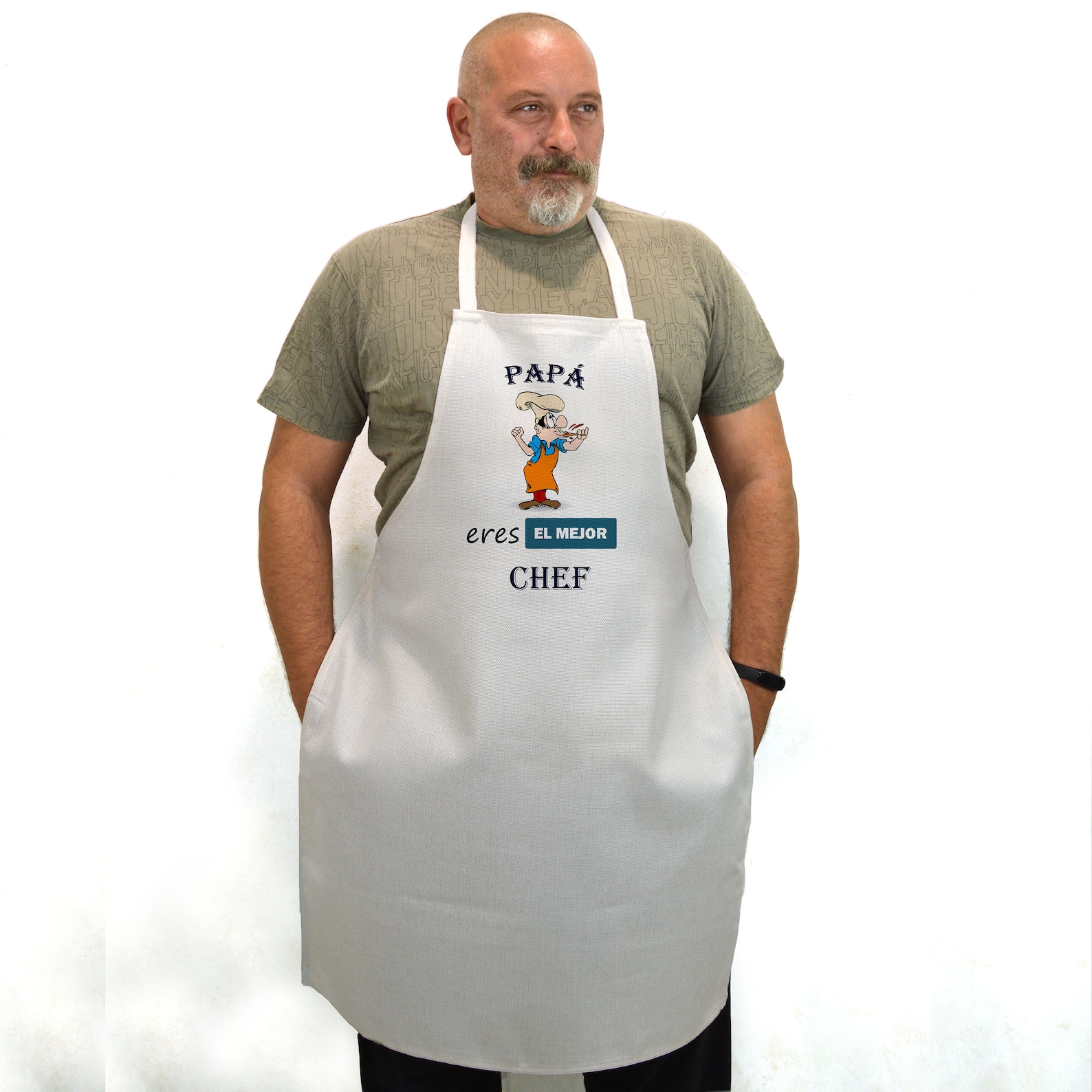 Personalized Kitchen Apron for Men With Photo Name Photo or Etsy