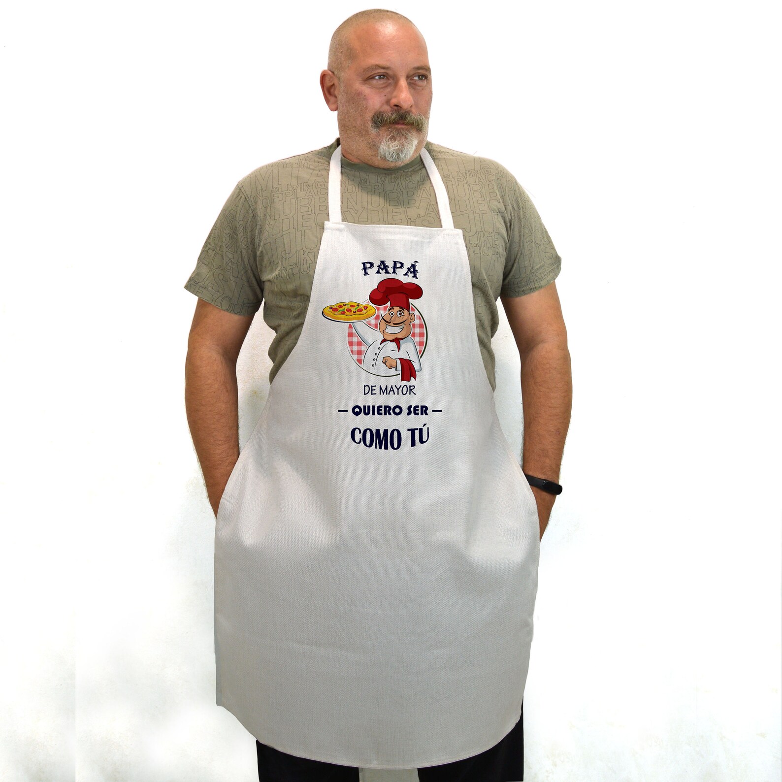 Personalized kitchen apron for men with photo name photo or Etsy