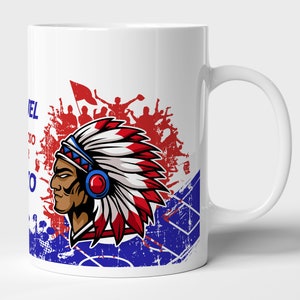 Taza de cerámica Atlético Madrid personalizada con nombre, regalos indios del  Atlético personalizados