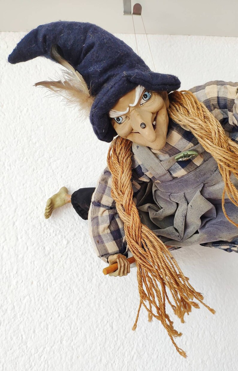 Vintage German Kitchen Witch doll for hanging Fairy Witch | Etsy