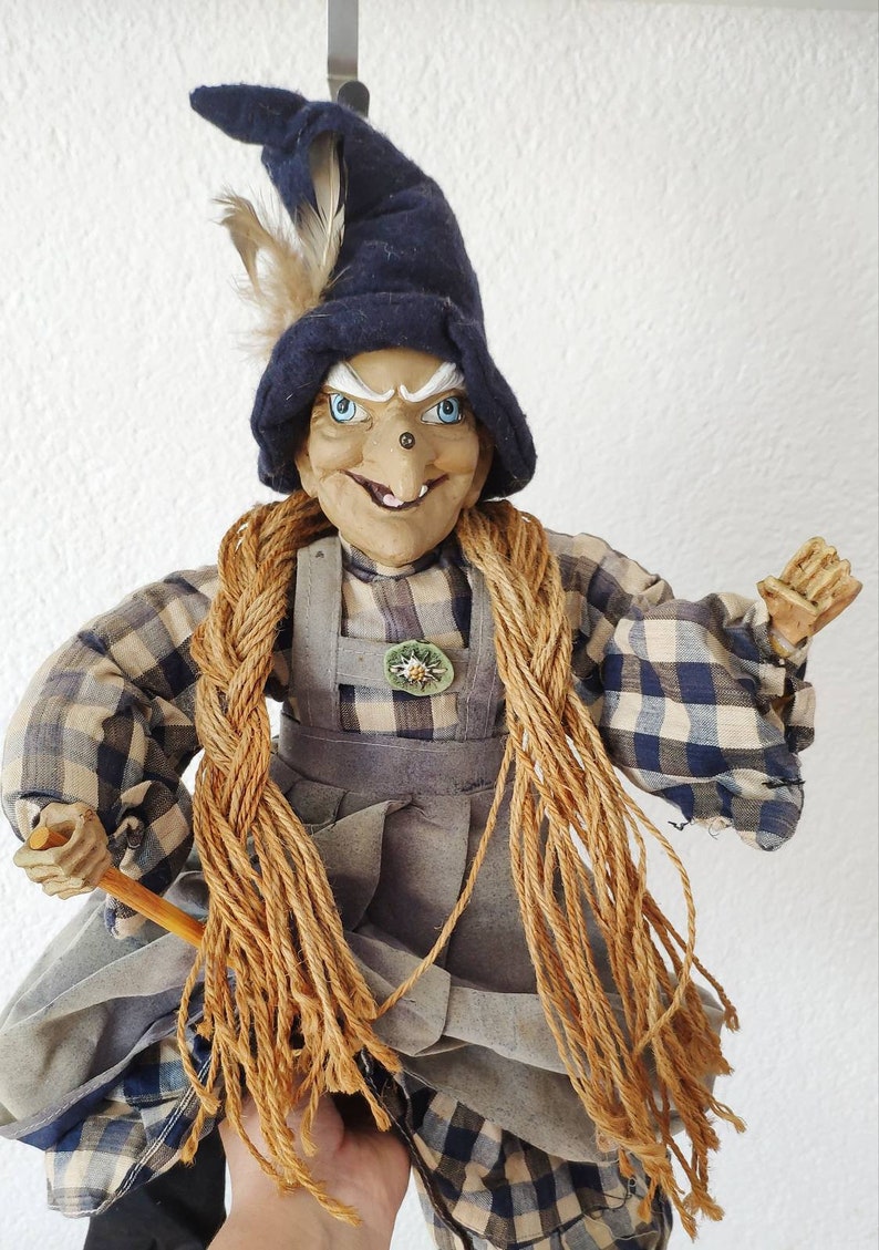Vintage German Kitchen Witch doll for hanging Fairy Witch | Etsy