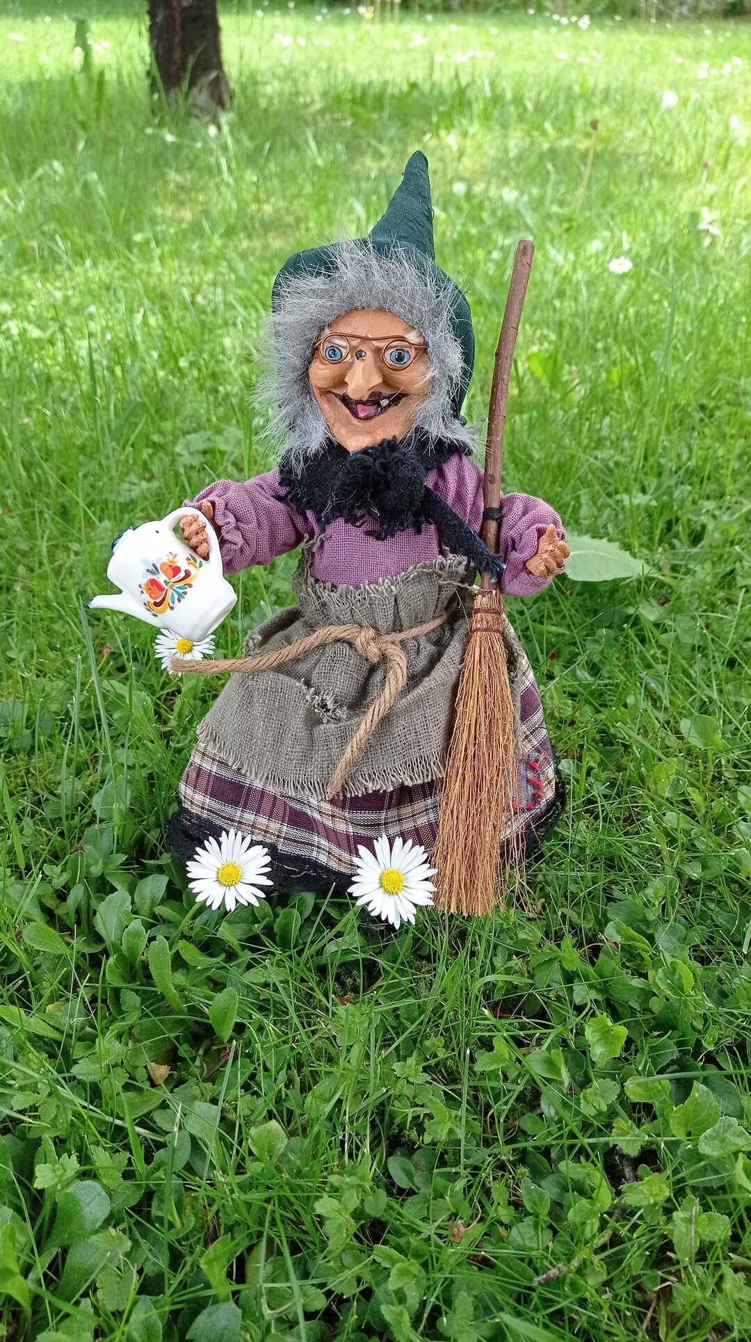German Vintage Kitchen Witch Doll Fairy Witch Figurine - Etsy