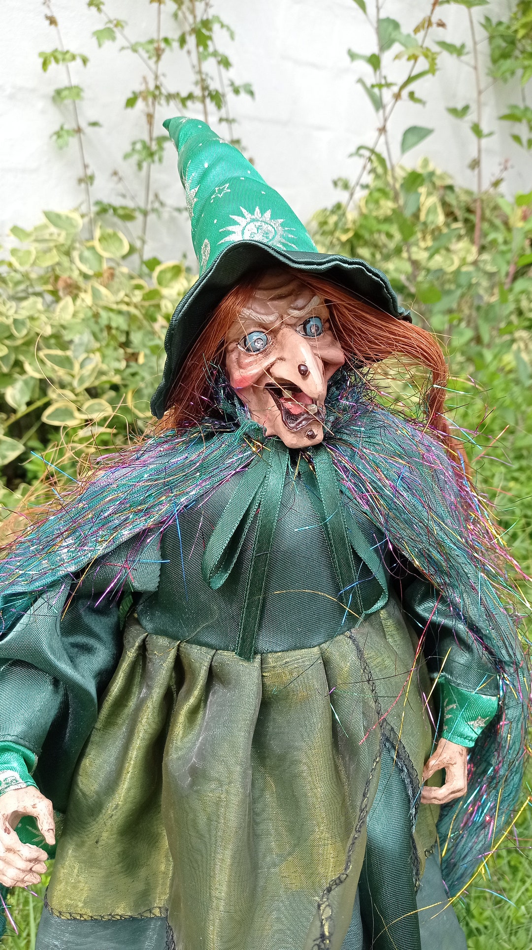 Vintage German Halloween Witch Doll With Light and Sound Fairy Witch ...