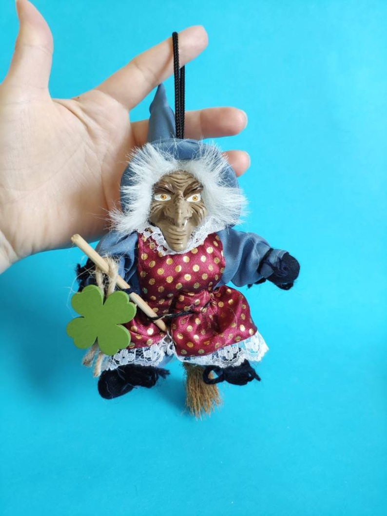 Vintage Good Luck Kitchen Witch Doll for Hanging Fairy Witch | Etsy