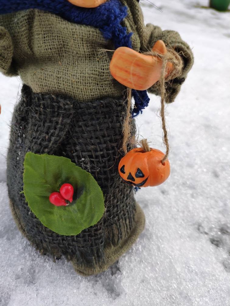 German Vintage Kitchen Witch Doll Fairy Witch Figurine Rag | Etsy