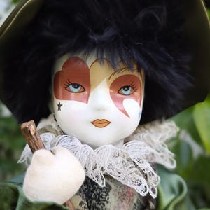 Vintage German Kitchen Witch doll for hanging  Fairy Witch Figurine Flying witches