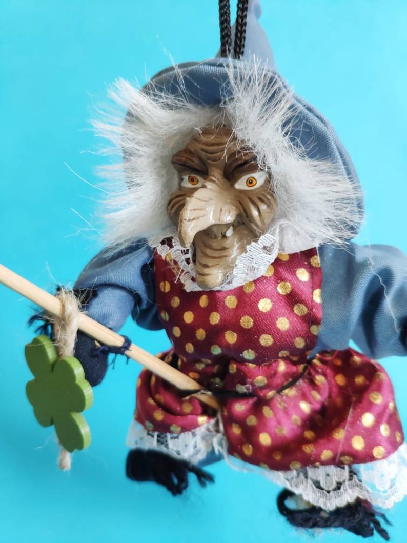 Vintage Good Luck Kitchen Witch Doll for Hanging Fairy Witch Etsy Denmark