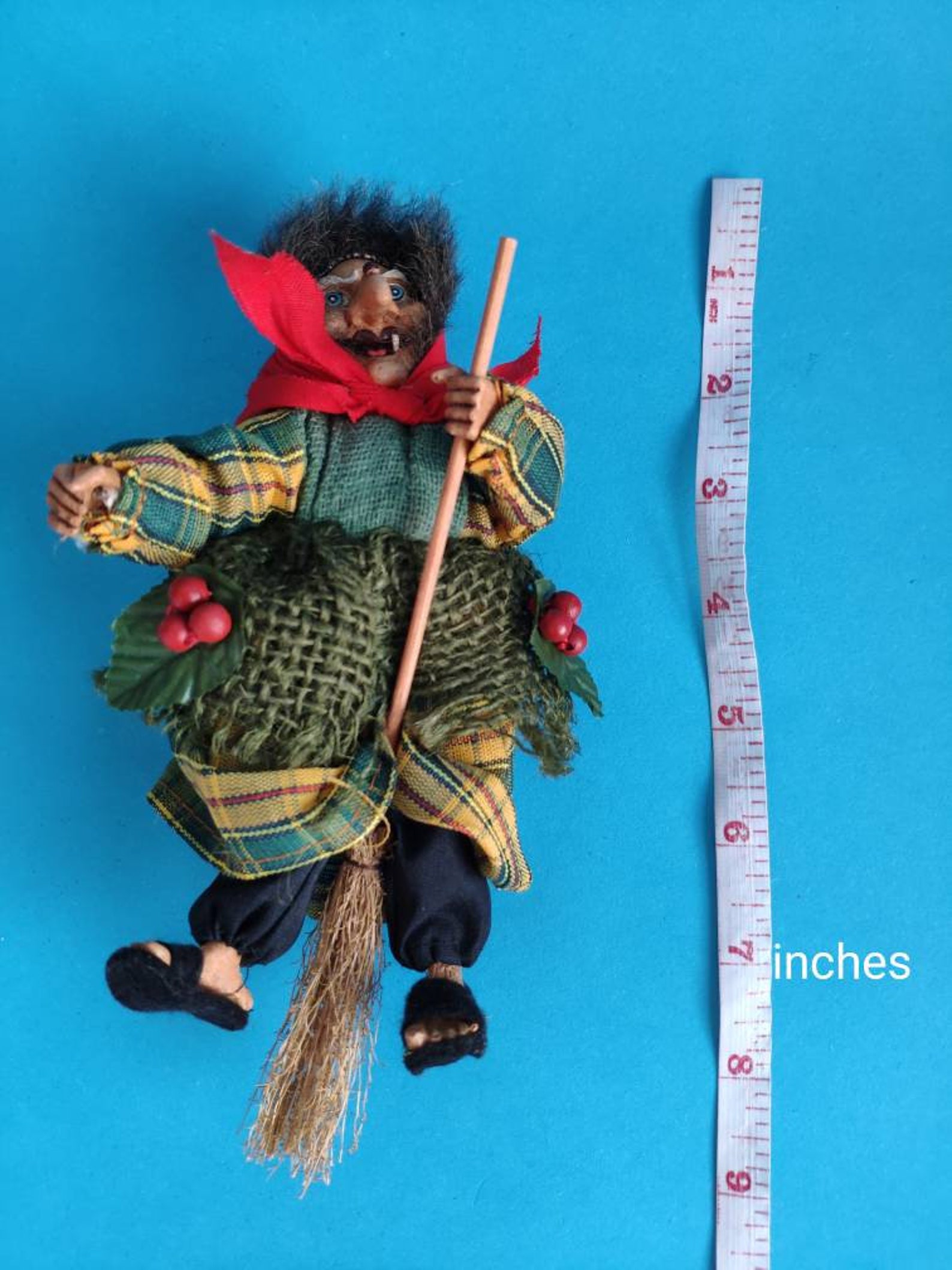 German vintage Kitchen Witch doll for hanging Fairy Witch Etsy