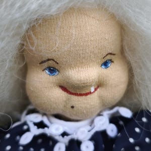 German vintage hanging kitchen witch doll, fairy witch figurine, vintage retro home decor, clearly a witch doll decoration.