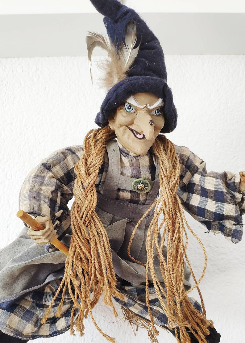 Vintage German Kitchen Witch doll for hanging Fairy Witch Etsy