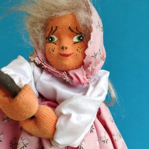 Vintage German Good luck Kitchen Witch doll for hanging  Fairy Witch Figurine Rug witch doll Halloween decoration