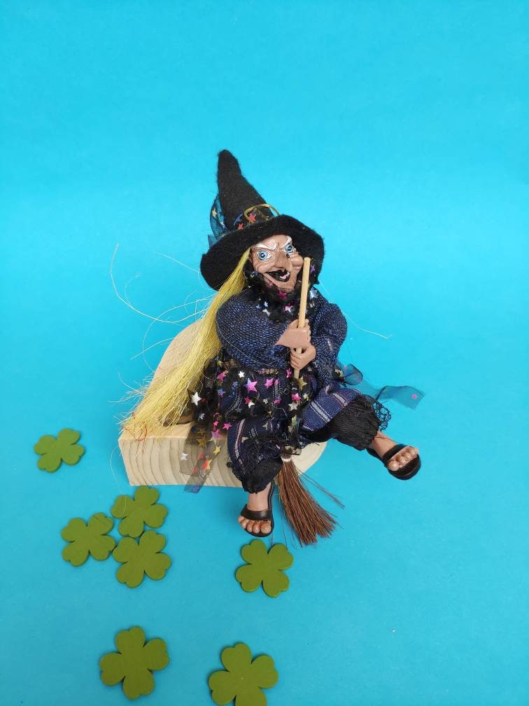 Plüsch Hexenpuppe 40cm - Niedliche Halloween Dekoration Für Kinder