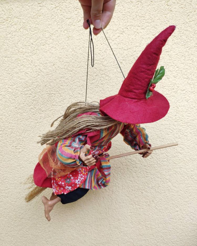 Vintage German Kitchen Witch doll for hanging Fairy Witch Etsy