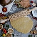 Autumn Leaves Embossing Rolling Pin - Make Warm Cookies on a Cold Autumn Evening. Ideal Wooden Christmas Gift or Mothers Day Gift 