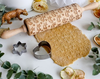 Cats One Embossing Rolling Pin