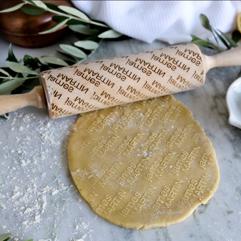 Custom Logo Embossing Rolling Pin - Etsy