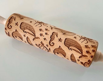 Under The Sea Embossing Rolling Pin - Kids fun Cookies