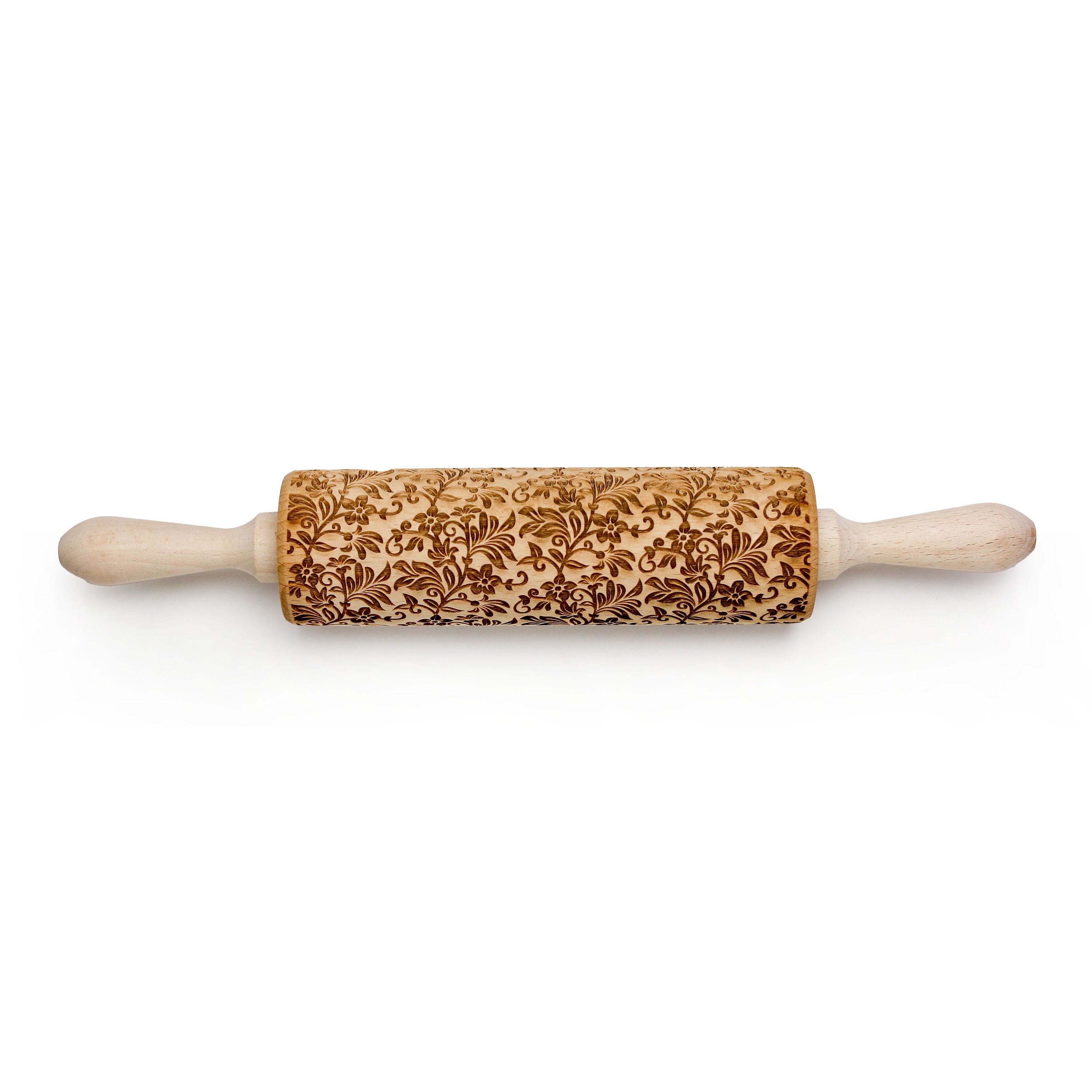 Floral Three Embossing Rolling Pin Etsy