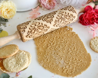 Lace Pattern Embossing Rolling Pin