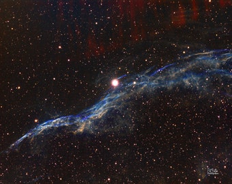Western Veil Nebula A3 print