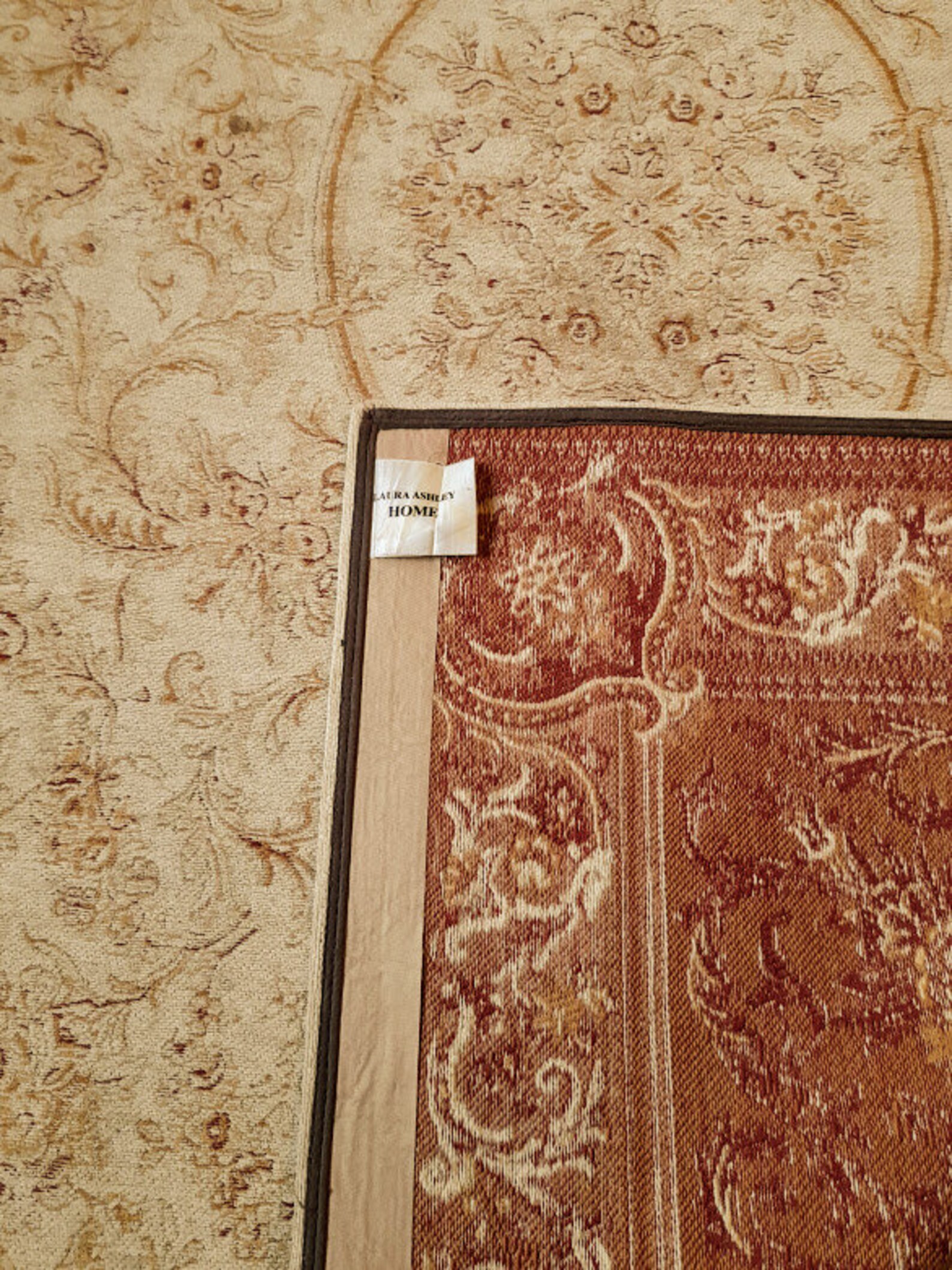 Laura Ashley Rug the Victoriana in Golds & Ivory with Etsy