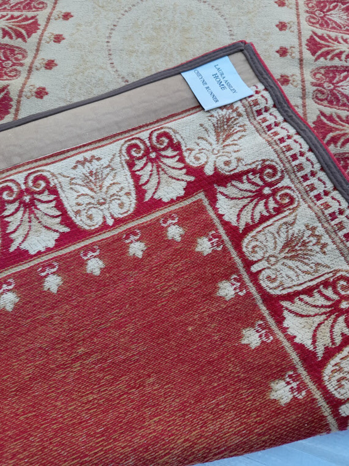 Laura Ashley Raspberry Cheyne Rug Runner Etsy