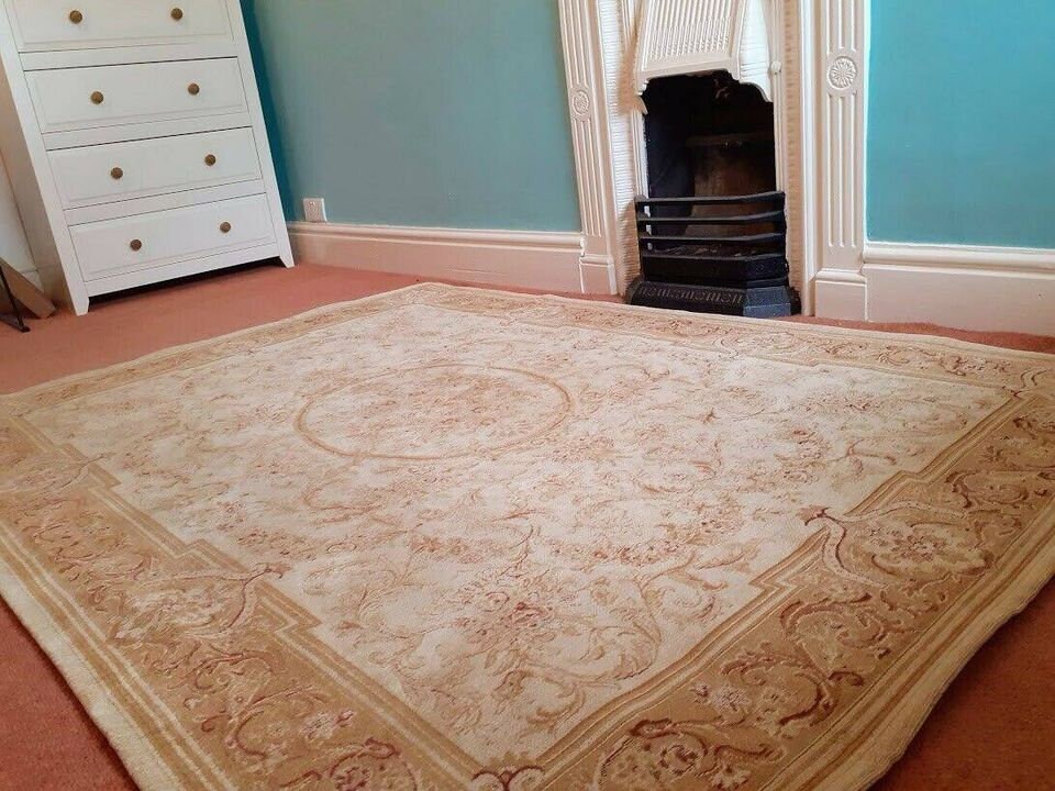 Laura Ashley Rug the Victoriana in Golds & Ivory with Etsy