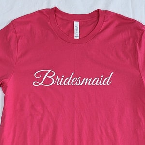 Personalized Bridesmaid Shirt Bridal Party Shirt Bachelorette Party Shirt Custom Bridesmaid Shirt Personalized Bachelorette Shirt Bride Gift