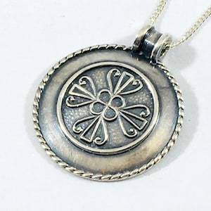 Kalevala Koru, Vintage Silver Pendant -1238, Finland 1966