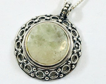 Collier Vintage Kalevala Koru En Argent 925 - Pendentif Finlandais 15x40mm