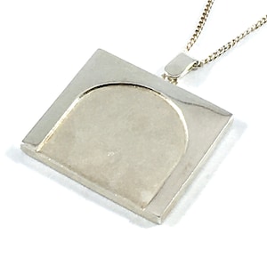 Aarikka - Ilmari Puhakka, Silver Pendant, Finland 1985