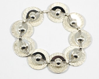 Kultakeskus, Vintage Silver Bracelet, Finland 1974