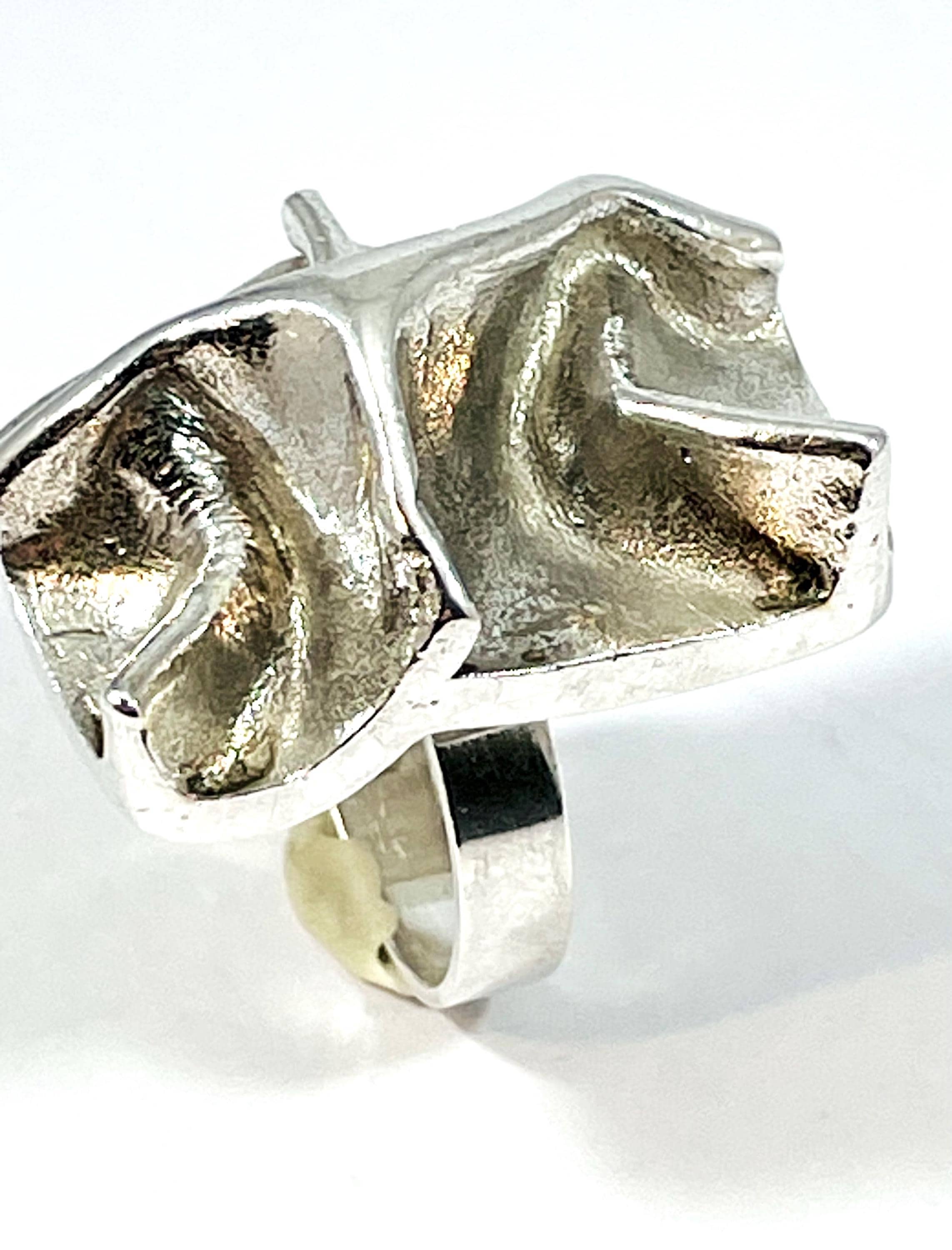 '76年製フィンランド Matti J Hyvarinen シルバーリング 北欧 Matti Hyvärinen, Sterling Silver Ring, Sirokoru, Finland 1970 - Etsy