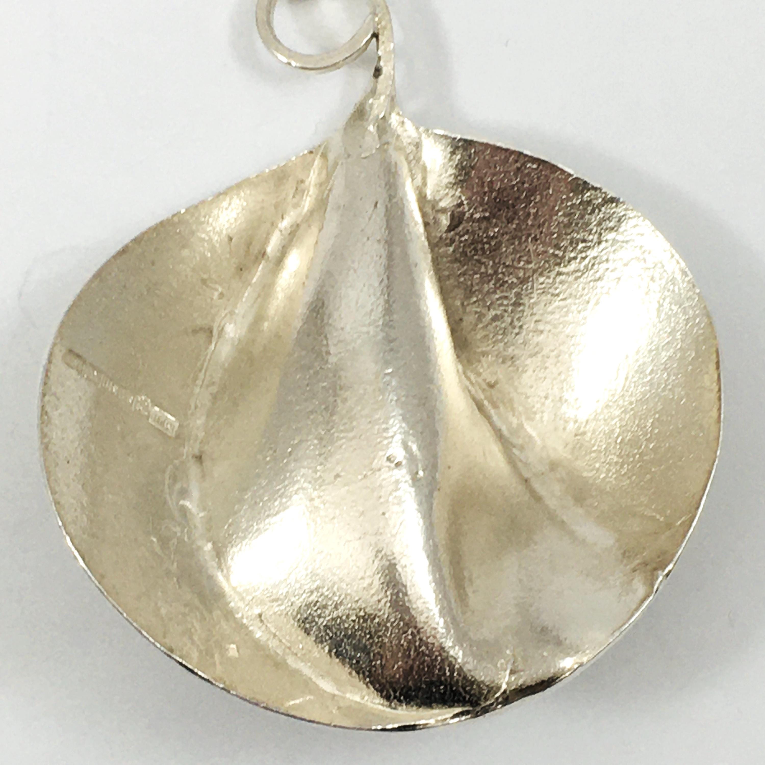 Matti Hyvärinen, Large Modernist Silver Pendant Necklace