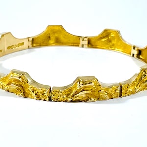 Björn Weckström / Lapponia , Gold Bracelet “ Kaarisilta ” ,  Finland 1989