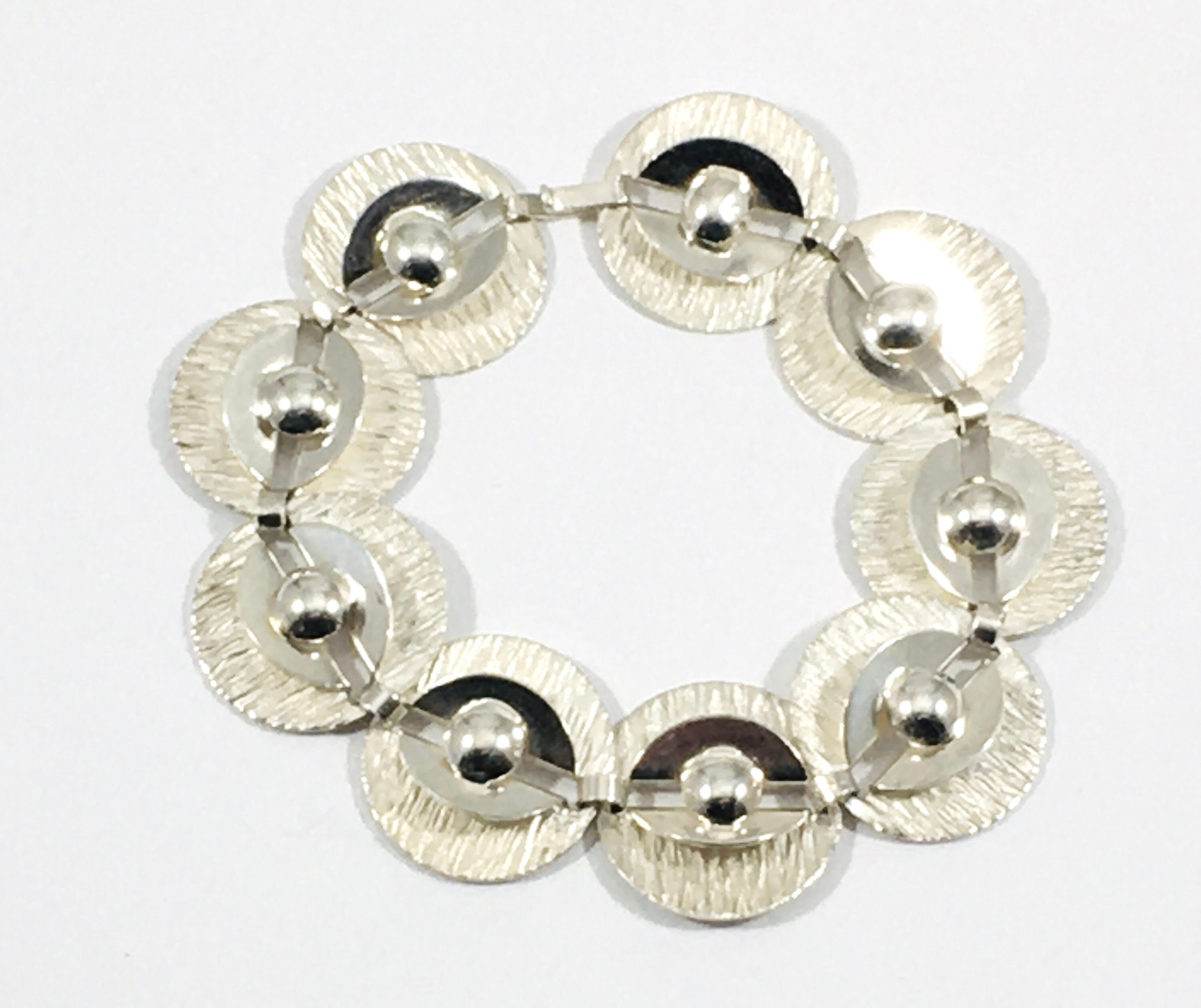 Kultakeskus, Vintage Silver Bracelet, Finland 1974