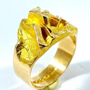 Björn Weckström / Lapponia, Vintage 14k Gold Ring “ Samurai”, Finland 1969
