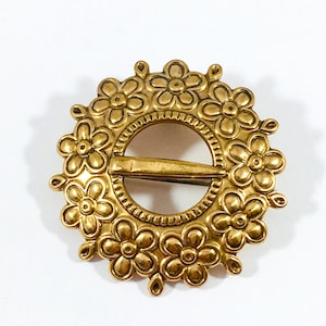 Kalevala Koru, Vintage Bronze Brooch “Loviisan”, Finland