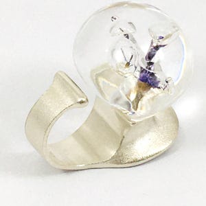 Björn Weckström / Lapponia ”Man in Cosmos” Sterling Silver Ring with Acrylic, Lapponia, Finland