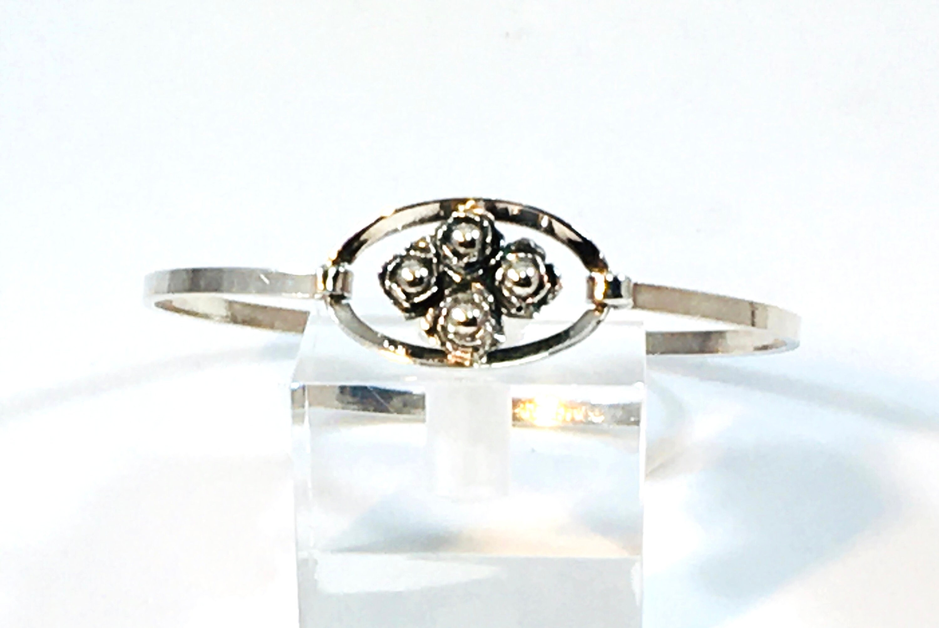 Bracelet Vintage Argent Sterling Erik Granit & Co Finland - Style Moderniste MCM