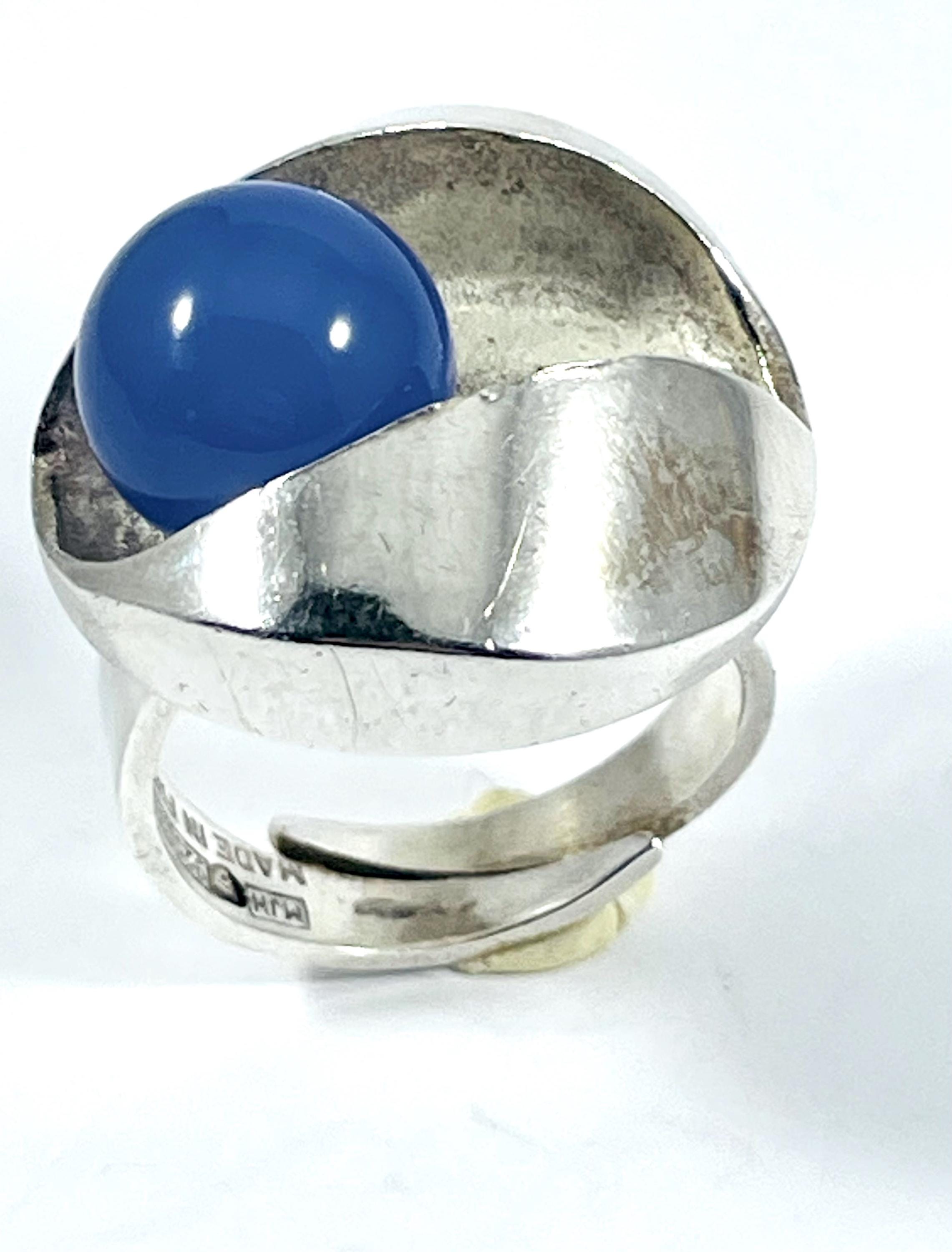 '76年製フィンランド Matti J Hyvarinen シルバーリング 北欧 Matti Hyvärinen, Vintage Sterling Silver Ring, Sirokoru, Finland