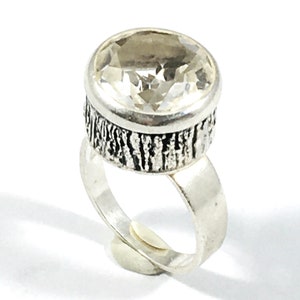 Bengt Hallberg, Vintage Silver Ring - Rock Crystal, Sweden 1970