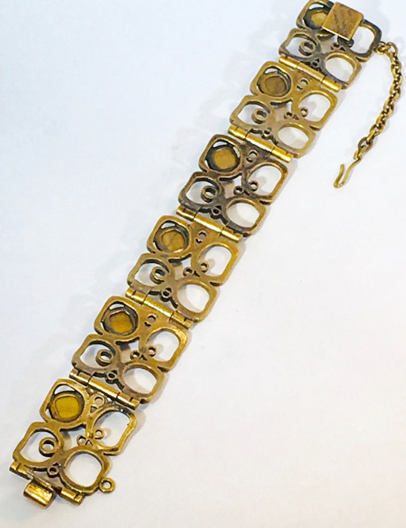Vintage Bronze Bracelet Pentti Sarpaneva Turun Hopea Finland 1970\u2019s