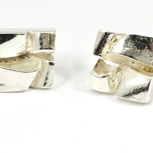 Lapponia / Björn Weckström, Vintage Sterling Silver Cuff Links ”Polaris”, Finland 1970
