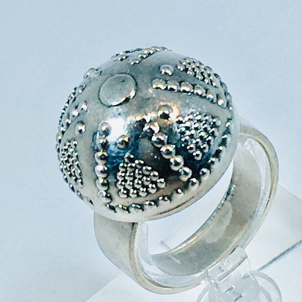 Kalevala Koru , Sterling Silver “Halikon” Ring , Finland 1969