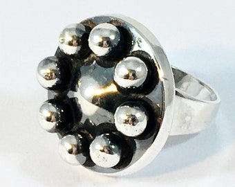 Erik Granit, Modernist Silver Ring, Finland 1968