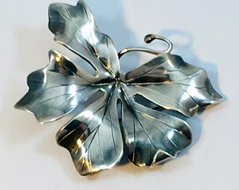 A. Brusin, Vintage Silver Brooch, Finland 1951