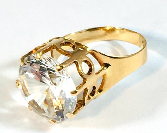 H.J. Reivonen , Vintage Gold Ring, Finland 1969