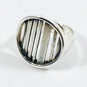 Jorma Laine, Modernist Silver Ring, Kultateollisuus Ky, Finland 1970